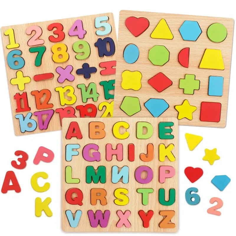 Wooden Alphabets for Kids | Capital ABC Small abc Random Board