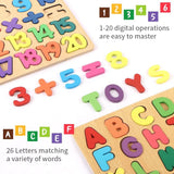 Wooden Alphabets for Kids | Capital ABC Small abc Random Board