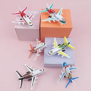 12 Pack Airplane Model Toys for Kids  Pull Back Diecast Planes for Ages 3+