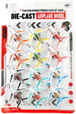 12 Pack Airplane Model Toys for Kids  Pull Back Diecast Planes for Ages 3+