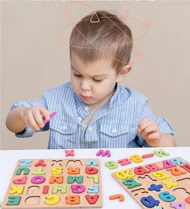 Wooden Alphabets for Kids | Capital ABC Small abc Random Board