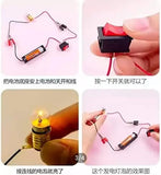 Science School Projects Experiment Kits Fan Light Bulb Electric Circuit Physics