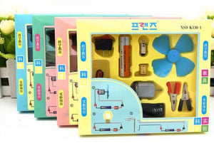 Science School Projects Experiment Kits Fan Light Bulb Electric Circuit Physics