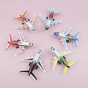 12 Pack Airplane Model Toys for Kids  Pull Back Diecast Planes for Ages 3+
